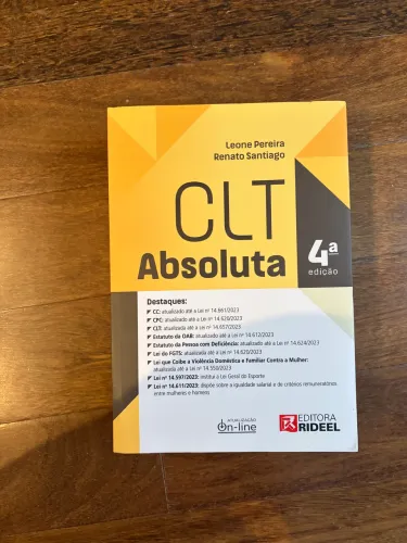 CLT Absoluta (4ª edição) - Editora Rideel