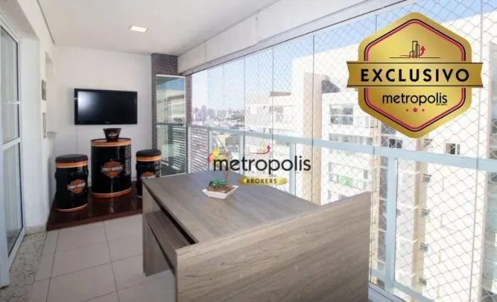 Apartamento com 3 dormitórios à venda, 113 m² por R$ 1.915.000,00 - Cerâmica - São Caetano