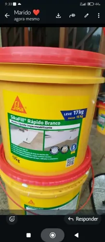 02 baldes de Manta líquida para impermeabilizante 