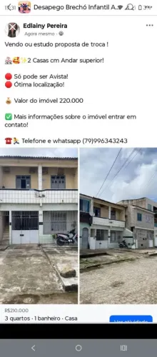 Vendo ou troco duas casas bugio 