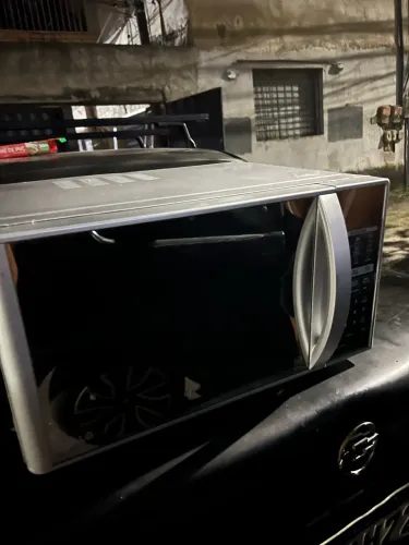 Vendo microondas funcionando tudo