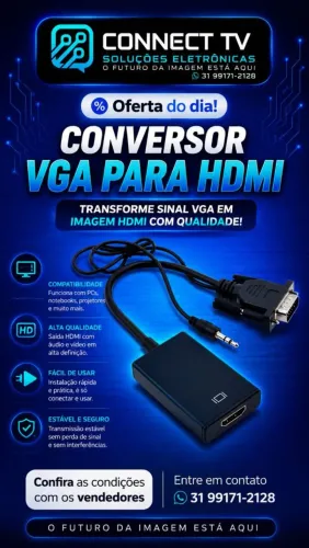 Conversor vga pra hdmi 