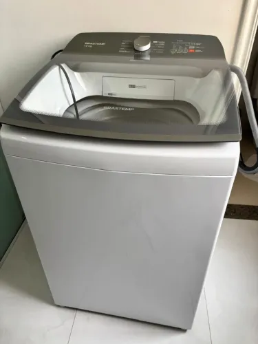 Máquina de Lavar Brastemp 12Kg Branca Água Quente com Ciclo Tira Manchas Pro e Smart Senso