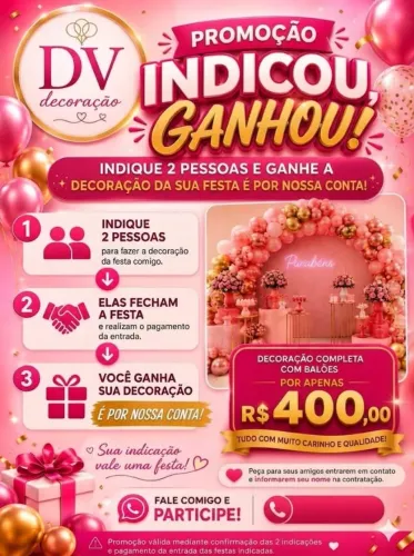 Venha fazer sua festa