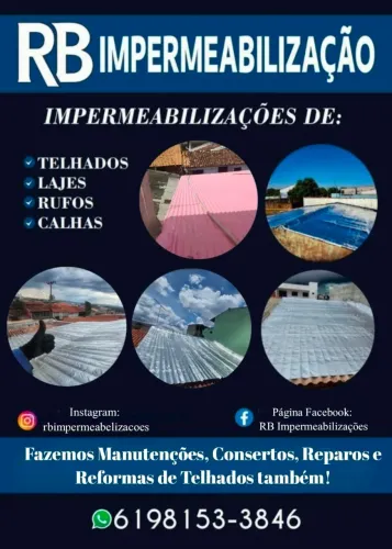 Impermeabilizações, Manutenções, Reformas, Consertos de telhado e Lajes!