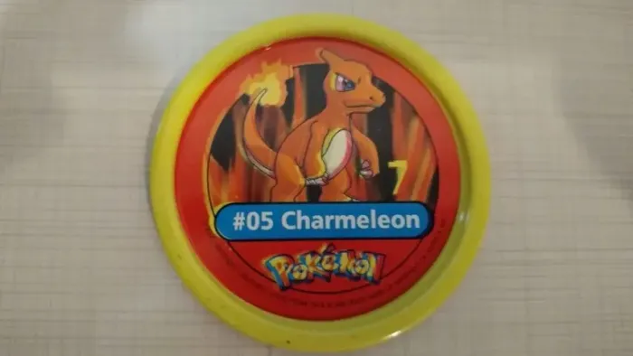 Tazos Estrela Pokémon Pokemetal #5 Charmeleon