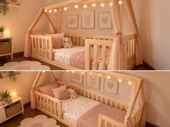 Cama Montessoriana infantil c/ colchão