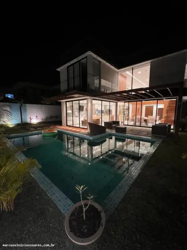 Casa em Condomínio para Locação em Camaçari, Abrantes, 5 dormitórios, 4 suítes, 6 banheiro