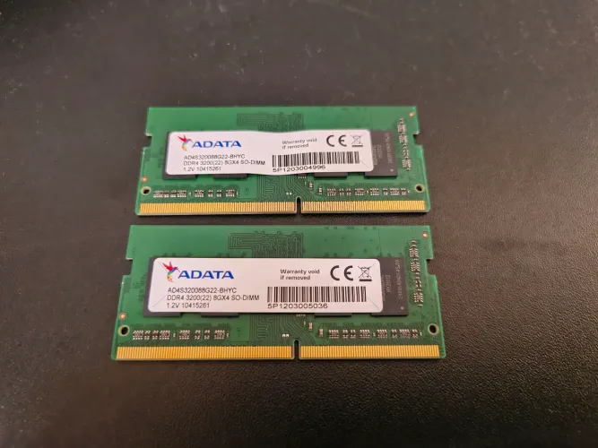 Memória RAM Adata 16gb (2 x 8) para notebook