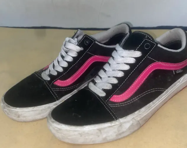 Tênis Masculino Vans BMX Old Skool - Black/Neon Pink