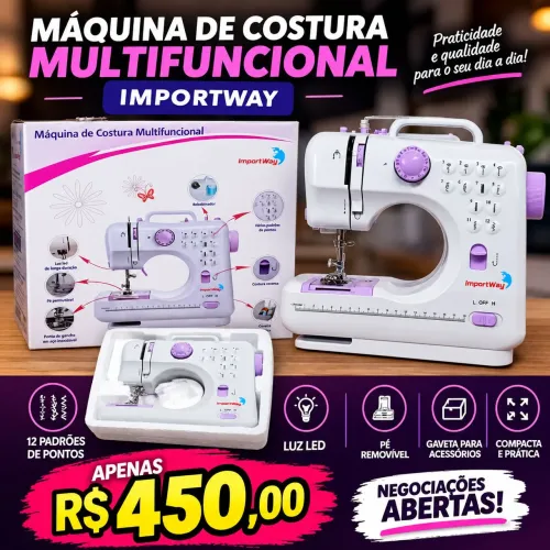 ? MÁQUINA DE COSTURA MULTIFUNCIONAL IMPORTWAY