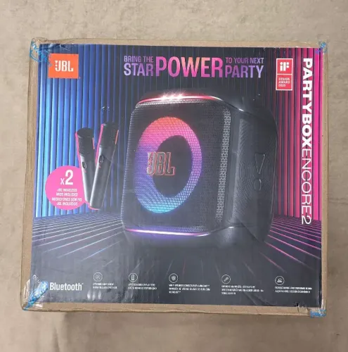 JBL, PartyBox Encore 2 (2 Microfones) - LACRADO