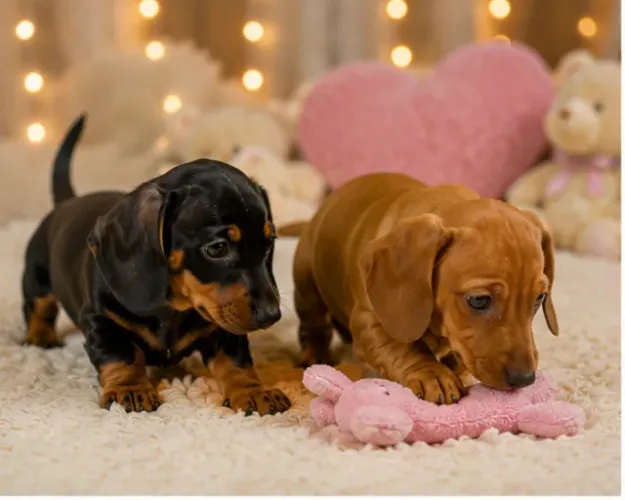 Cãozinho companheiro e dócil Teckel/Dachshund/Salsicha/Salsichinha/Basset/Cofap