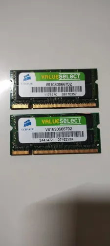 Memórias notebook DDR2 2GB CORSAIR