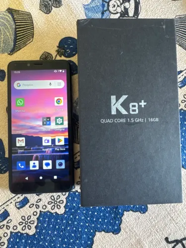 LG k8+ - aceito cartão