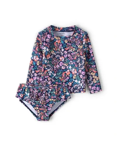 CARTER'S - Conjunto de praia florido 12M (NOVO)