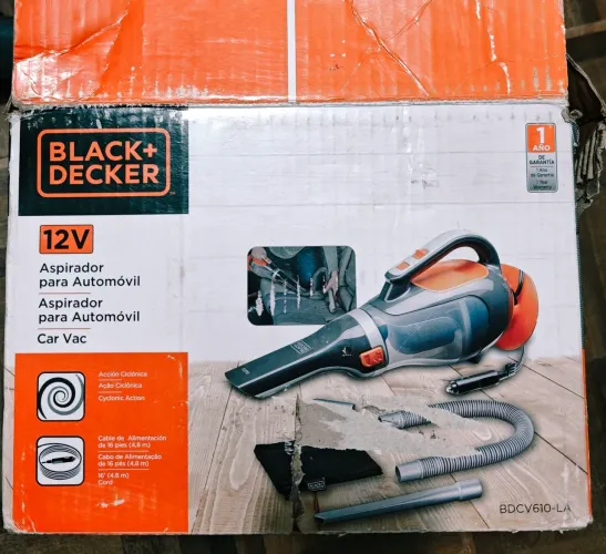Aspirador carro black+decker