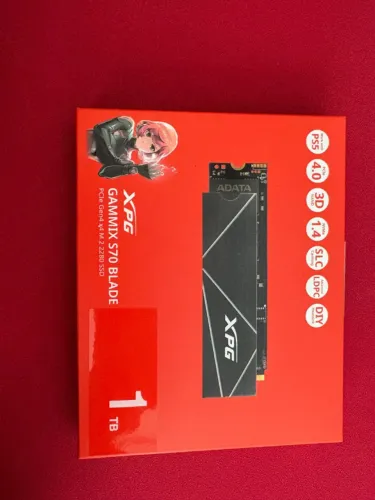 SSD ADATA XPG GAMMIX S70 Blade 1TB M.2 (Novo, Lacrado)