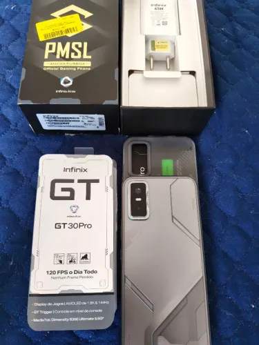 INFINIX GT 30 PRO 5G, 12RAM, 256GB, 108MP, MENOS DE 10 DIAS DE USO, GARANTIA E NFE NO CPF