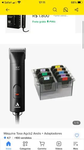 Máquina de tosa profissional, para pet shop.