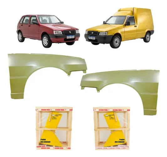 Par Paralama Fiat Uno Fiorino 2006 A 2010 2011 2012 2013