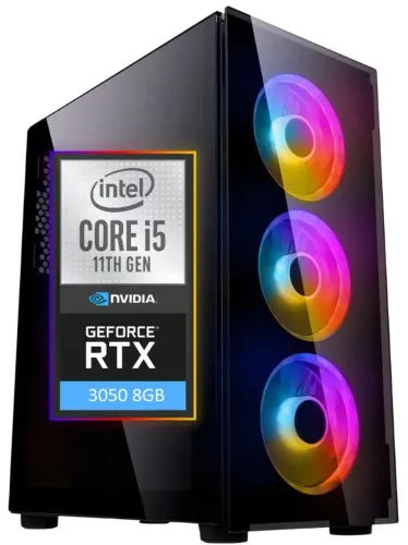 PC Gamer RTX 3050 8GB i5 11400F RAM 16GB SSD 1TB - Roda Tudo