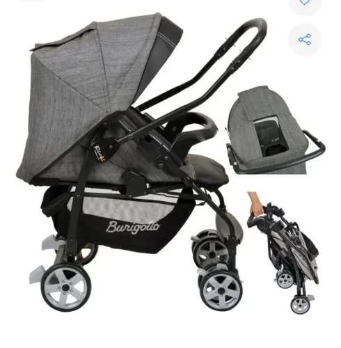 Carrinho e bebê conforto Burigotto