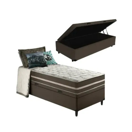 Cama Solteiro Box Completa