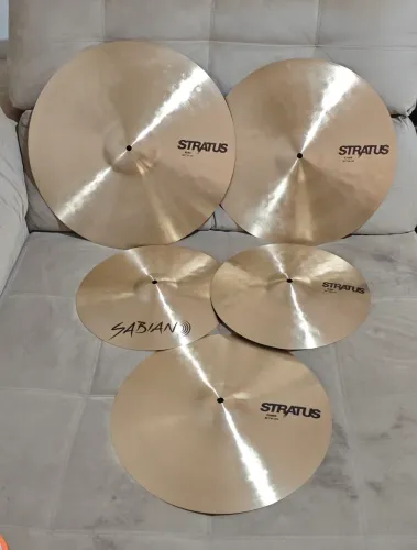 Kit jogo de pratos sabian stratus 14 16 18 20..((novos)))