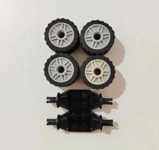 Rodas e suportes - Lego original