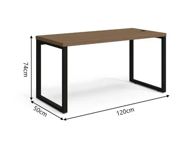 (Novíssima) MESA VERSÁTIL E ESTILOSA MDF + METALON 120cm x 74cm x 50cm