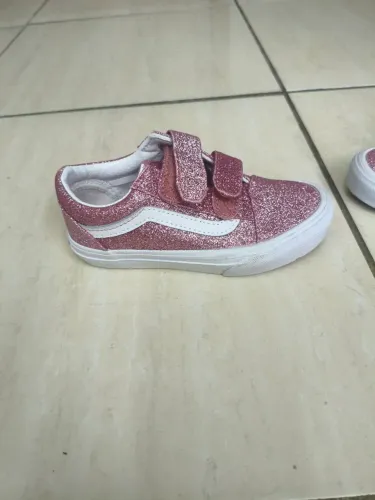 Tênis Infantil Vans Old Skool Glitter Rosa. Numero: 28