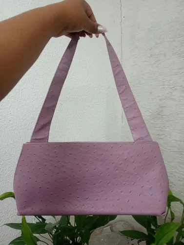 Bolsa lilás texturizada Mugler