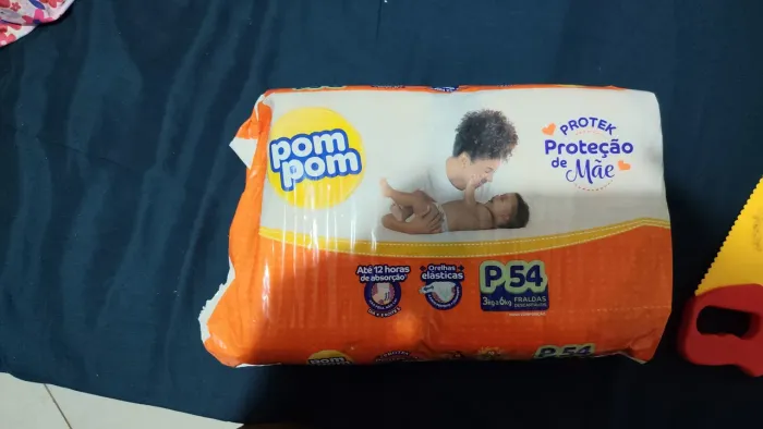 Pacotão de fraldas descartáveis tamanho p