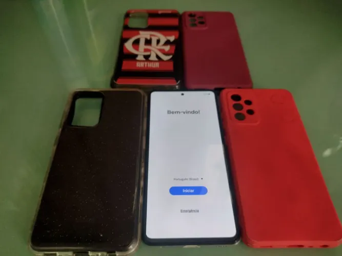 Celular Samsung Galaxy A52S 128GB 5G Tela Super AMOLED 6,5" IP67 já c/película + 4 CAPAS