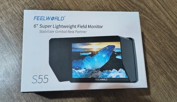 Monitor para camera FellWord S55 V3 - 6" entrada e saída HDMI