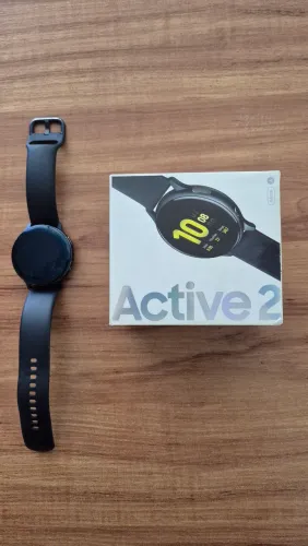 Samsung galaxy watch active 2 44mm com carregador e caixa