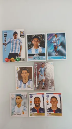 Kit de 07 Figurinhas de Angel Di Maria