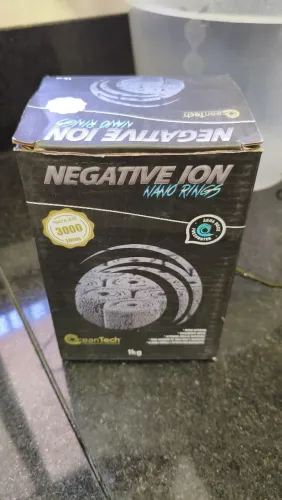 Negative Ion Nano Rings Ocean Tech 1 kg Tratamento Aquário