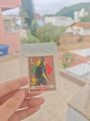 Sadio Mané Extra Sticker Bronze (Legend) da Copa do Mundo Qatar 2022.