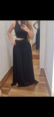Vestido Longo B.Fly Preto - Usado 1 vez
