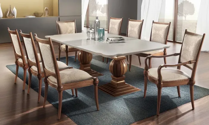 MESA DE JANTAR PARMA IMPÉRIO COM APARADOR