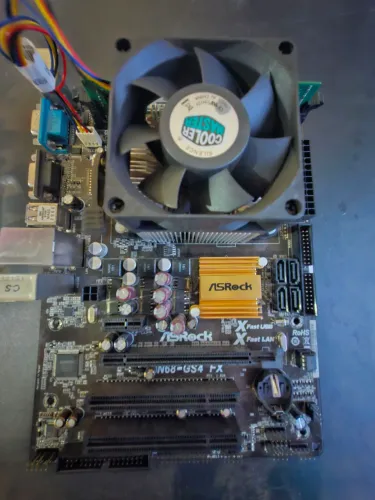 Kit AMD processador placa mãe e memória 4gb