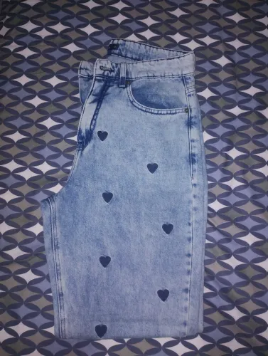 Calça Jeans Coração - Tmn.: 42