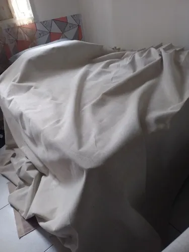 Cortinas blecaute 2 mt beje sem varão