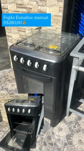 Fogão funcionando 