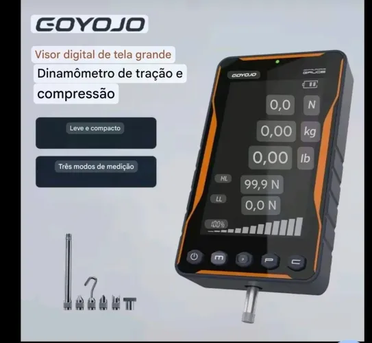 Dinamômetro Digital Portátil de Tração e Compressão