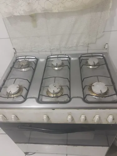 Fogão 6 bocas funcionando tudo perfeitamente