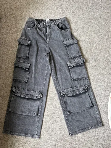 Calça cargo preta shein