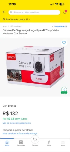 CÂMERA DE SEGURANÇA